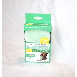 Spongables Pedi Scrub In A Sponge Foot Exfoliating 20+ Wash Citron Eucalyptus
